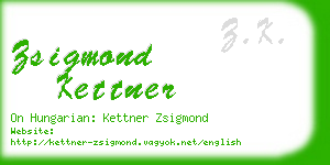 zsigmond kettner business card